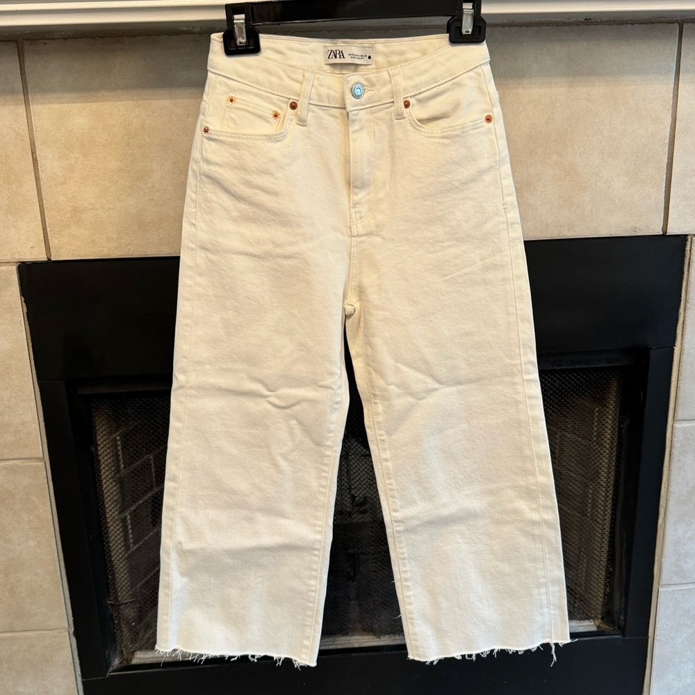 White Zara Flare Jeans